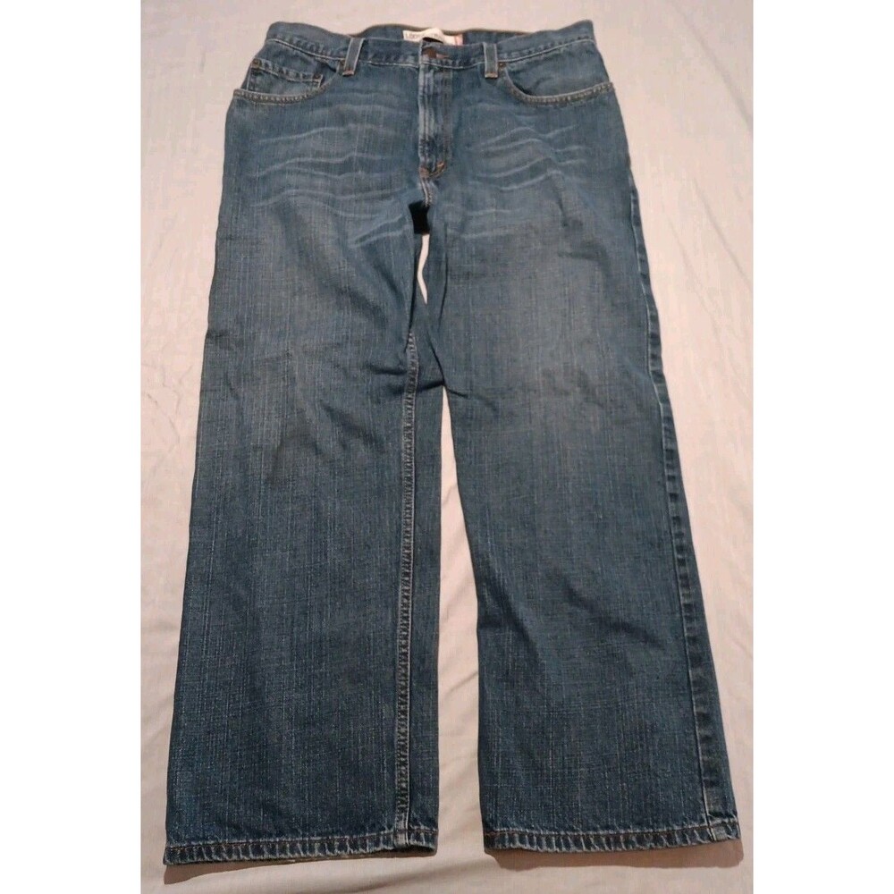 VTG Levi's 569 Loose Straight Jeans 36x30" Blue Baggy Red Tab Medium Wash Y2K